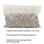 Tiiyee Boules De Polissage d'acier Inoxydable, Perles Polie Goupilles Support Culbutage Brunissage Surface Lisse Ovale Boule Acc