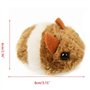 Souris à corde vibrante interactive en peluche pour chats, chatons, animaux domestiques Katzenspielzeug avec Katzentunnel