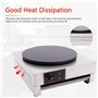 JJENXYYDS Catering Crêpière Electrique avec spatule en Bois et Appareil à crêpes Complet en Acier Inoxydable,température réglabl