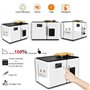 LSBHPPD Crêpière électrique 1800 W,Machine à Pain Plat pour Tortillas Et Crêpes,Soufflée avec 3 Couches Séparées,Temps De Cuisso
