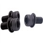 Zixinz-Vis cylindriques M3 M4 M5 M6 M8 noir Grade 12.9 acier six pans creux tête à six pans creux vis SEM rondelle plate joint à