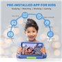 Tablette Enfants 8 Pouces 6Go RAM + 128Go ROM (TF 1To) Android 13 GMS Certified, Logiciel Enfant Pré-Installé, Éducative, Contrô