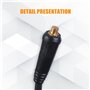 Uqezagpa Support d'électrode de soudage pour câble de soudage avec support d'électrode de soudage de 3 m pour soudeur