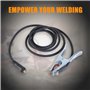 Uqezagpa Support d'électrode de soudage pour câble de soudage avec support d'électrode de soudage de 3 m pour soudeur