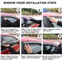Deflecteur Vitre Voitur pour Citroen ZX Fukang MK1 1990-2013 Rearview Mirror Rain Eyebrow Carbon Fiber Pattern, Déflecteurs d'ai