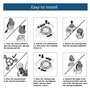 Lot De 9 Têtes De Rechange SH30, Compatibles Avec Philips Norelco, Shaver Series 3000, 2000, 1000 Et S738, Avec Lames Tranchante
