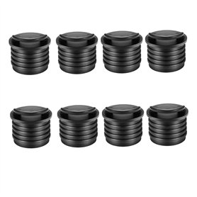 CAKEEYUM Bouchon de vidange pour Kayak Bouchons de dalot pour canoë Accessoire en Caoutchouc pour Bateau Noir 8 pièces Bouchons