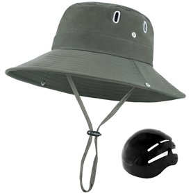 Rwigeboo Chapeau de Soleil avec Casque Anti-Collision
