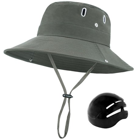 Rwigeboo Chapeau de Soleil avec Casque Anti-Collision