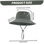 Chapeau de Seau Protection UV avec Un Bord Large et Corde réglable pour L