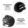 Rwigeboo Chapeau de Soleil avec Casque Anti-Collision, Chapeau de Seau Protection UV avec Un Bord Large et Corde réglable pour L