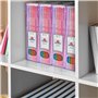 Acrimet Porte-Revues, Support Durable, Organisateur pour Dossiers pour Bureau (Plastique) (Couleur Rose Transparent) (Lot de 2)