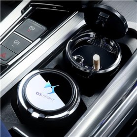 GaNkas Cendrier LED de Voiture de Grande capacité cendrier à Cigarettes pour véhicule Automobile Multifonction boîte Porte-gobel