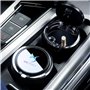 GaNkas Cendrier LED de Voiture de Grande capacité cendrier à Cigarettes pour véhicule Automobile Multifonction boîte Porte-gobel