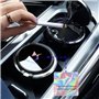 GaNkas Cendrier LED de Voiture de Grande capacité cendrier à Cigarettes pour véhicule Automobile Multifonction boîte Porte-gobel