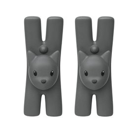 Alessi Lampo MMI32CS B - Jeu de 2 pinces à linge magnétiques pour la cuisine