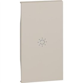 Enjoliveur Living Now avec marquage éclairage MyHOME_Up 2 modules - sable