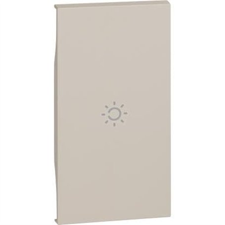 Enjoliveur Living Now avec marquage éclairage MyHOME_Up 2 modules - sable