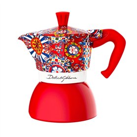 Cafetière Italienne Bialetti D&G RED 4T Rouge Acier inoxydable 4 Tasses