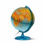 TECNODIDATTICA Safari Globe terrestre pour Enfants | avec Animaux et repères | illuminé et tournant | cartographie et brochure d