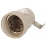 Electraline 71140 Douille E27 Porcelaine + Support en Equerre, Or