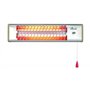 NIKLAS - Reglette infrarouge quartz 1200W chauffage mural intérieur et extérieur