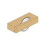 CMT déchirures Lame de scie circulaire 12 dents carbure de tungstène Micrograin 160 x 20 mm