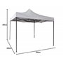 Gardenia Tonnelle 3 x 3 Pliable en accordéon EasyFlex Crème