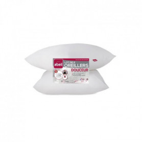 ABEIL Lot de 2 Oreillers Douceur - 60 x 60 cm - Blanc 61,99 €