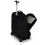 Invicta Chariot d'école Bénin Solid, Noir, 2 en 1, avec bretelles à usage sac à dos, poche pour bouteille d'eau et porte-ordinat