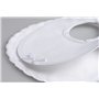 bord festonné blanc