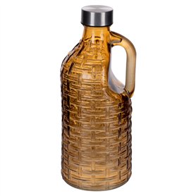 Villa d'Este Home Tivoli 1996 Lot de 3 bouteilles d'eau 1l en verre avec poignée