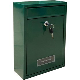 Kippen 10006AG - Boîte aux Lettres modèle Mail de Couleur Verte. Dimensions : 320 x 215 x 90 mm.