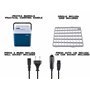 BEPER P102CON300 Réfrigérateur électrique portable, 24 litres, refroidissement et chauffage, prise allume-cigare 12 V et prise m
