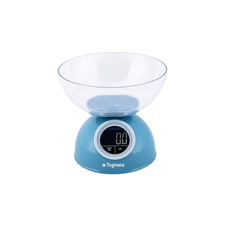 Tognana Iridea Balance de Cuisine Numérique 5 kg Plastique Papier à Sucre