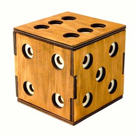 Logica Jeux Art. Coffret Cube Énigmatique - Casse-Tête en Bois - Coffret Secret - Difficultè 5/6 Incroyable - Collection Leonard