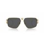 Versace Mixte 0ve2251 63 147187 Lunettes de Soleil, Blanc/Gris foncé, Taille Unique
