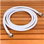 GATE14® Kit de douchette pour Bateaux et Camping-Cars avec Tuyau de 2,5 m douchette à Levier Boitier Ovale