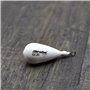 Lot de 4 Pièces Plombs à Poire Plastifiées Blanc avec Roulette