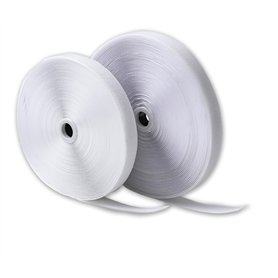 IPEA Ruban à Coudre - Bande Auto-Agrippante 20 mm Blanc – 25 Mètres de Longueur – Ruban à Déchirer à Couture (non adhésif) - Ext