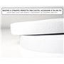 IPEA Ruban à Coudre - Bande Auto-Agrippante 20 mm Blanc – 25 Mètres de Longueur – Ruban à Déchirer à Couture (non adhésif) - Ext