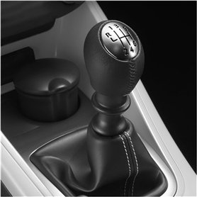 RCYF-Pommeau de levier de vitesse Pommeau De Levier De Vitesse En Cuir Guidon Pour Renault Pour Megane MK3 Pour Clio Pour Laguna