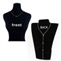 Sttiafay strass dos collier pour mariage nuptiale or toile de fond Y-collier longue chaîne dos collier bijoux pour femmes