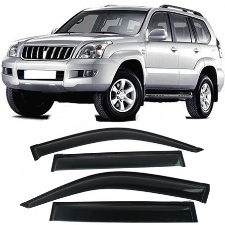 LHyyY Déflecteur de vitre latérale de Voiture pour Land Cruiser Prado 120 Fj120 2003-2020