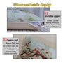 AMBATTERY DIY Coussin Point de Croix, Arbre de dessin animé Coussin à Point Compté 45X45cm Coussin Brodé Diy Coussin Stitch Cous