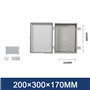 NEWFUN Boitier Electrique Etanche, Boite de Derivation Electrique IP66, Armoire de Commande Extérieure Avec Accessoires de Monta