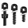 GUGULUZA Kit de Montage pour Sangle de Fusil Carabine, 2.54 cm Rapide Détachez Pivotante et jeu de vis, Sling Swivel Mount Kit