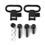 GUGULUZA Kit de Montage pour Sangle de Fusil Carabine, 2.54 cm Rapide Détachez Pivotante et jeu de vis, Sling Swivel Mount Kit