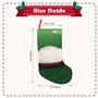 Chaussettes de Noël blanches en forme de ballon de rugby de 45,7 cm – Décorations de fête de Noël – Décoration d'intérieur perso