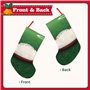 Chaussettes de Noël blanches en forme de ballon de rugby de 45,7 cm – Décorations de fête de Noël – Décoration d'intérieur perso